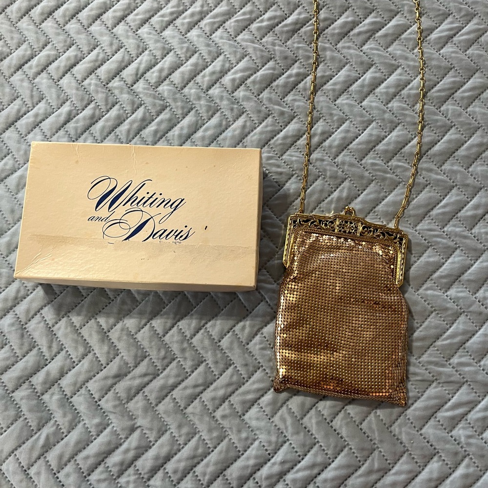 Whiting & Davis Gold Mesh Wristlet